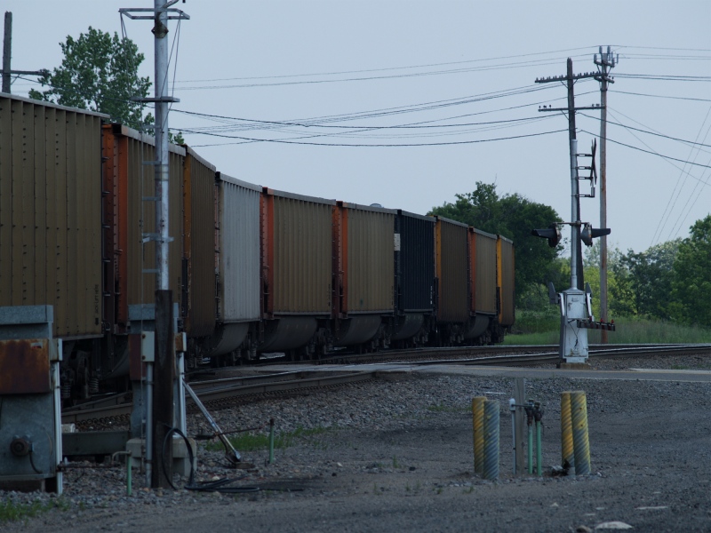 the seemingly endless coal wagons