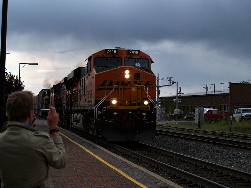 No 7419 under dark clouds