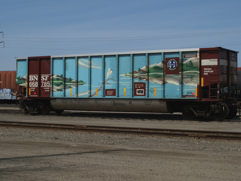 The graffitti'd hopper