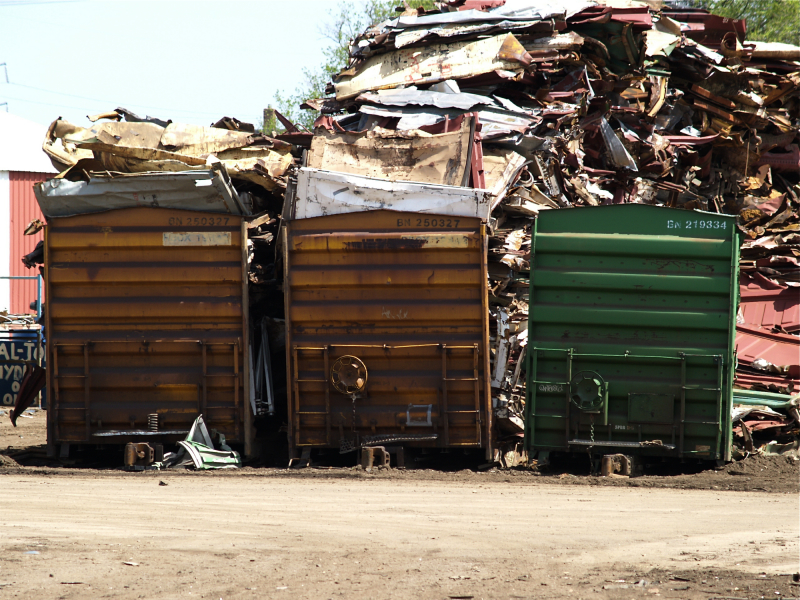 scrap box car ends
